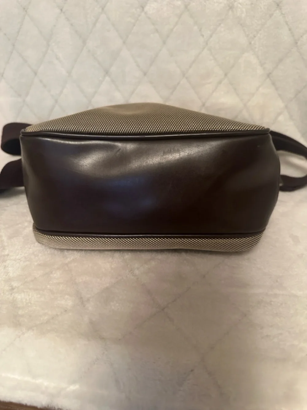 Metro City Unisex Taupe & Dark Brown Messenger Bag